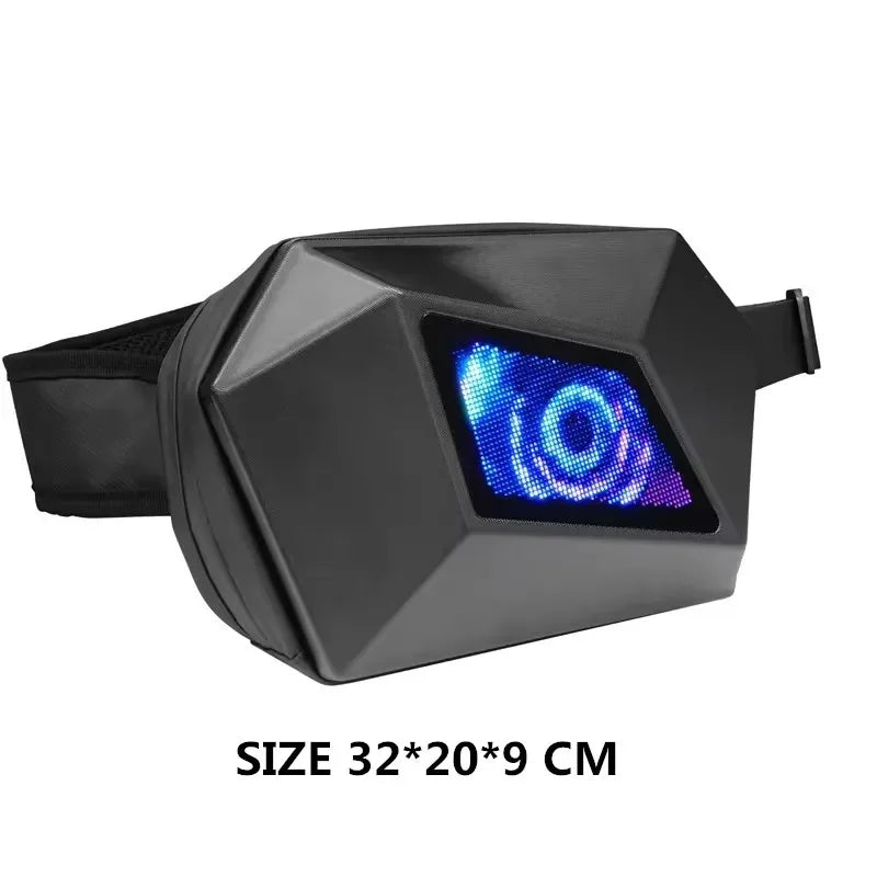 תיק גב אופנוע עם מסך LED מתוכנת – סטייל, נוחות ובטיחות