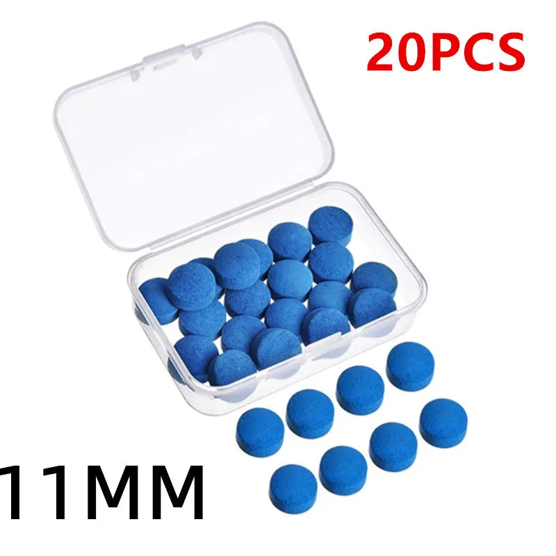סט 20 יחידות טיפים למקלות ביליארד וסנוקר