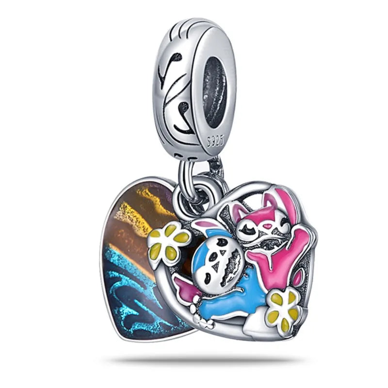 חרוזי דיסני כסף סטרלינג 925 – תוספת יוקרתית וצבעונית לצמיד