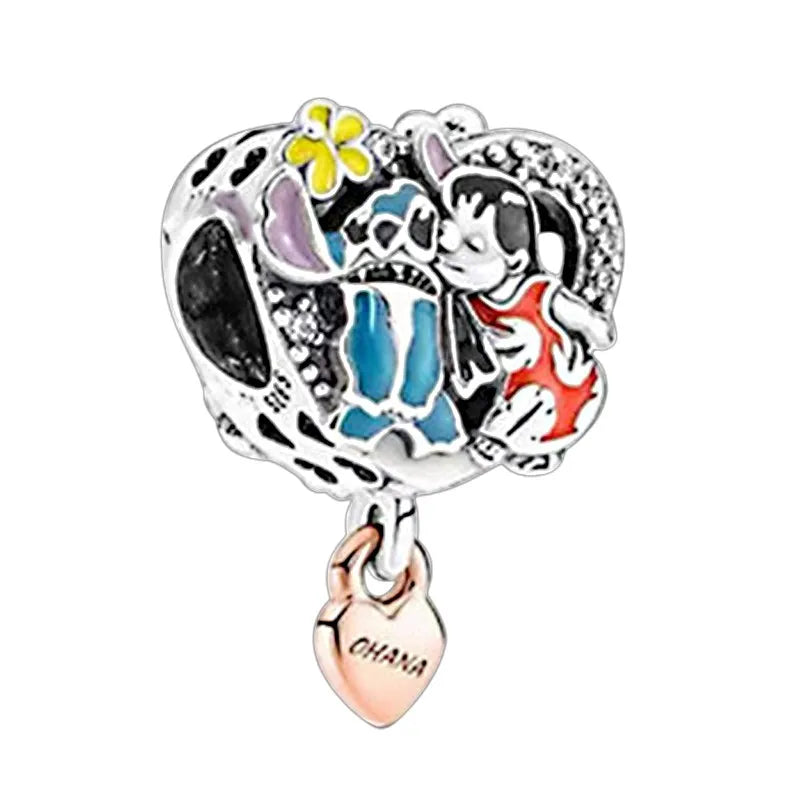 חרוזי דיסני כסף סטרלינג 925 – תוספת יוקרתית וצבעונית לצמיד